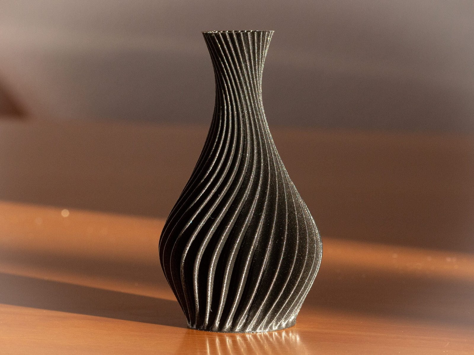 Spiral Bottle Vase 3D Printed