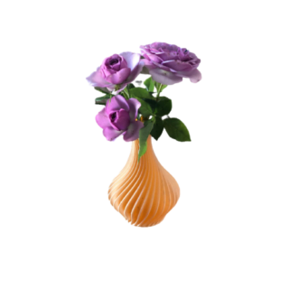 Spiral Bottle Vase 3D Printed