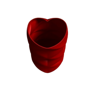 Love And Kisses 3D Printed Vase