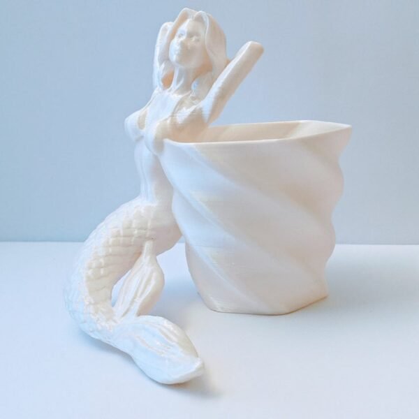 Mermaid Flower Pot 3d Printed