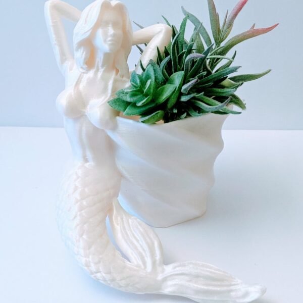 Mermaid Flower Pot 3d Printed