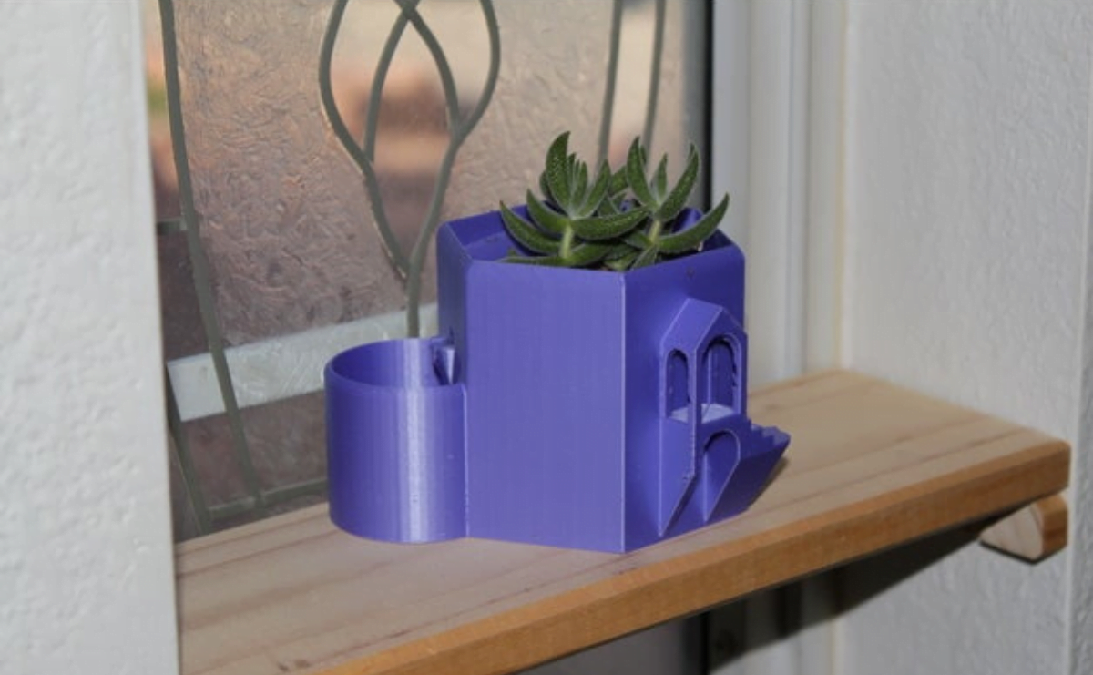 Water Tank Tower Pot 3D Printed