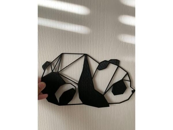 Panda Wall Sculpture 2D