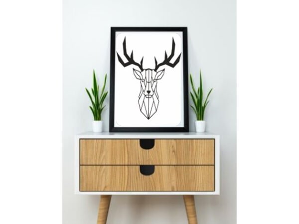 Deer Head 2D Wall Decor