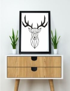 Deer Head 2D Wall Decor