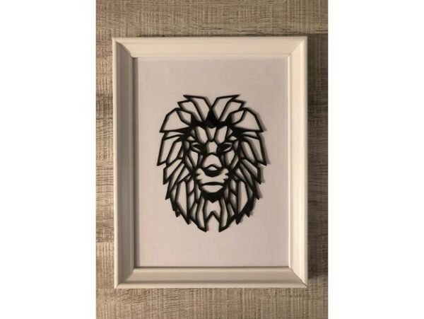 Lion Wall Sculpture 2D