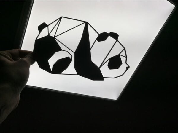 Panda Wall Sculpture 2D