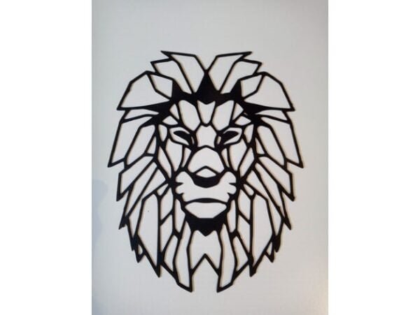 Lion Wall Sculpture 2D
