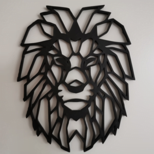 Lion Wall Sculpture 2D