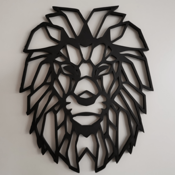 Lion Wall Sculpture 2D