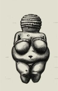 Venus Of Willendorf Pendant - Female Goddess Keychain