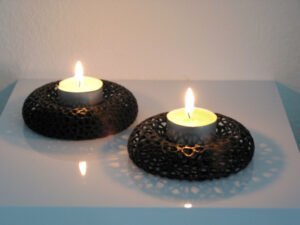 Voronoi Tealight Candle Holder