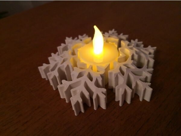 Snowflake Tealight Candle Holder