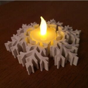 Snowflake Tealight Candle Holder