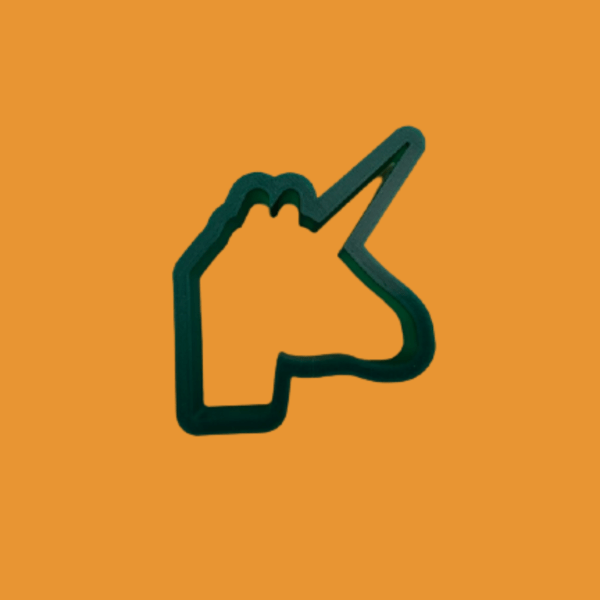 Unicorn Cookie Cutter Christmas Present 3d printed