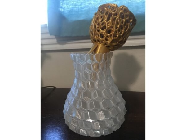 Voronoi Gold Rose for Mother's Day, Valentine's Day, Anniversary, Birthday, etc!