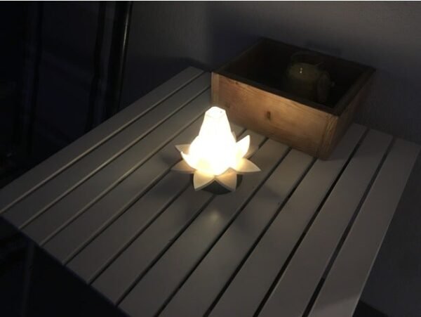 Nested Lotus Blossom Tealight Candle Holder