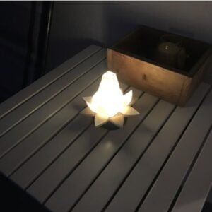 Nested Lotus Blossom Tealight Candle Holder