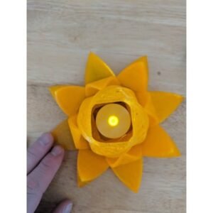 Nested Lotus Blossom Tealight Candle Holder