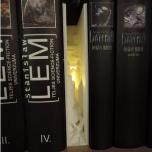 Magic Book With Medieval Castle Bookshelf Insert