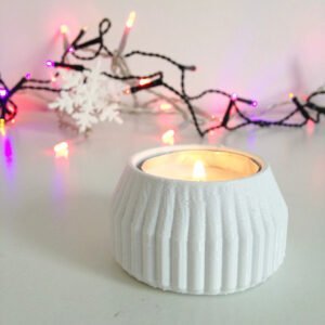 Striped Tea Candle Holder