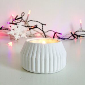 Striped Tea Candle Holder