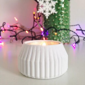 Striped Tea Candle Holder