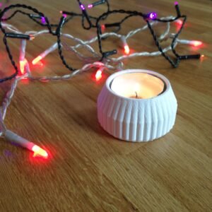 Striped Tea Candle Holder