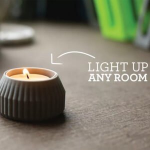 Striped Tea Candle Holder