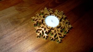 Snowflake Tealight Candle Holder