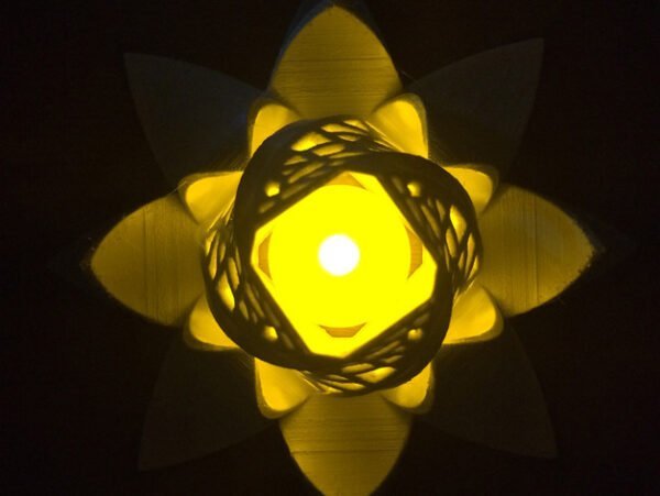 Nested Lotus Blossom Tealight Candle Holder