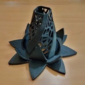 Nested Lotus Blossom Tealight Candle Holder