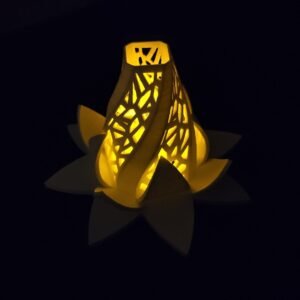 Nested Lotus Blossom Tealight Candle Holder