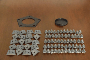 Dodecahedron Shape Geometric Lamp Projecting Christmas Stars Shadows