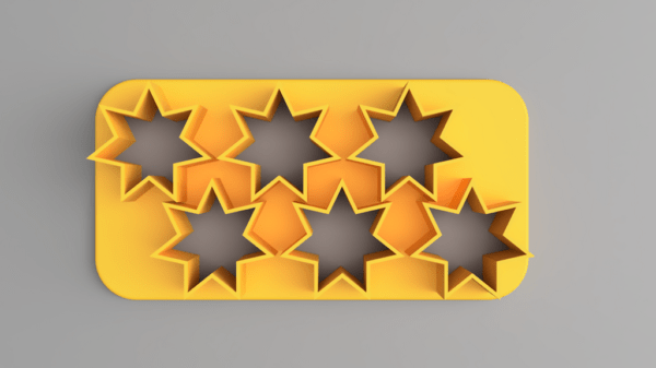 Cookie Cutter Little Stars (7 Teeth) (2x3)