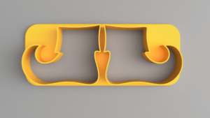 Elf Shoes Cookie Cutter (2x1)