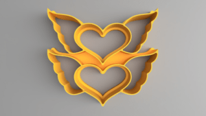 Heart With Wings Cookie Cutter