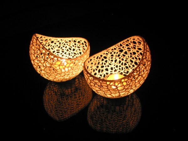 Nested Double Wall Tealight Candle Holder