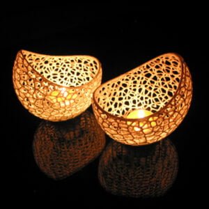 Nested Double Wall Tealight Candle Holder