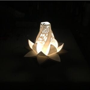 Nested Lotus Blossom Tealight Candle Holder