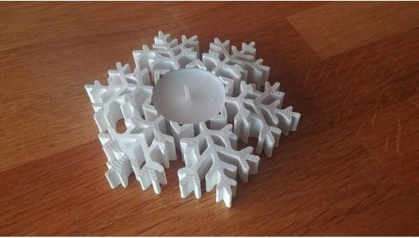 Snowflake Tealight Candle Holder