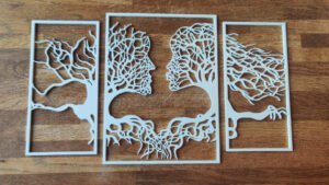 He And She Wall Art - Nature Couple Kissing