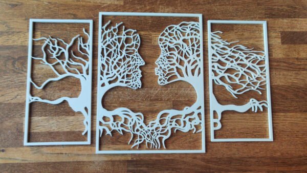 He And She Wall Art - Nature Couple Kissing