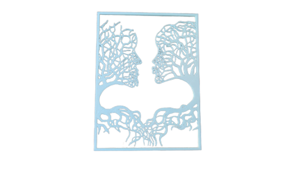 He And She Wall Art - Nature Couple Kissing