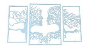 He And She Wall Art - Nature Couple Kissing