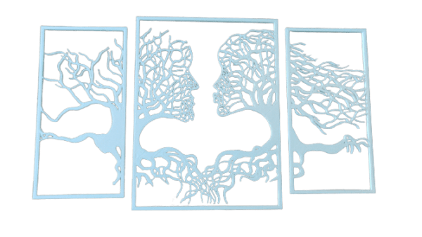 He And She Wall Art - Nature Couple Kissing