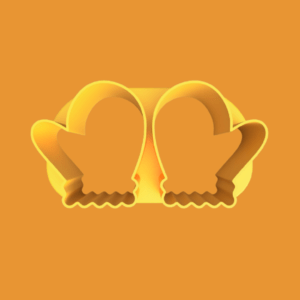Mittens Cookie Cutters 3d printed