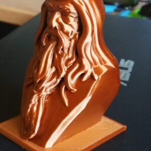 Albus Dumbledore Bust 3d printed Copper