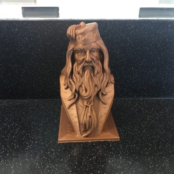Albus Dumbledore Bust 3d printed Bronze