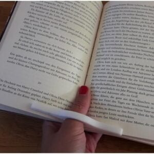 Book ring - One hand book holder - Thumb holder - 3D printed White